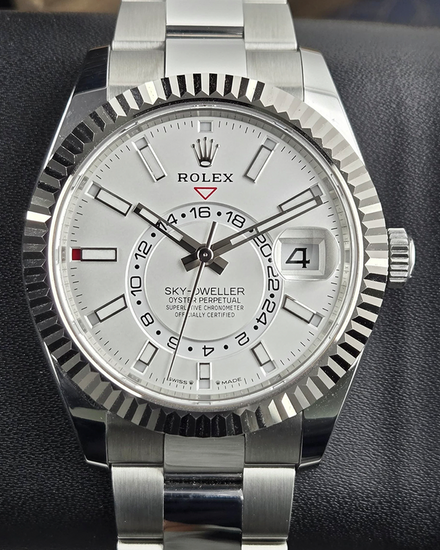 2026 Rolex Sky-Dweller 42MM White Dial Oyster Bracelet (336934)