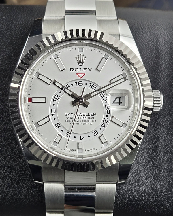 2026 Rolex Sky-Dweller 42MM White Dial Oyster Bracelet (336934)