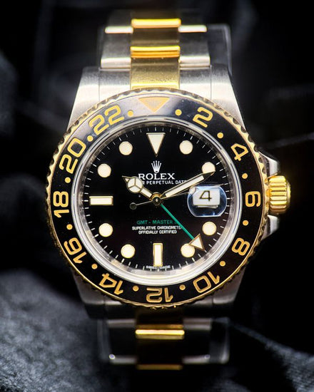 Rolex GMT-Master II 40MM Black Dial Two-Tone Oyster Bracelet (116713LN)