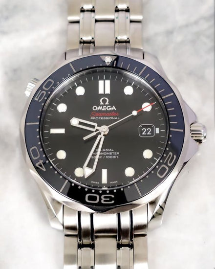 No Reserve - 2023 Omega Seamaster Diver 300M 41MM Black Dial Steel Bracelet (212.30.41.20.01.003)
