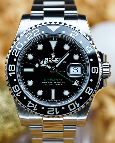 No Reserve - 2020 Rolex GMT-Master II 40MM Black Dial Oyster Bracelet (116710LN)
