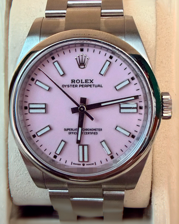 2026 Rolex Oyster Perpetual 41MM "Candy" Pink Dial Oyster Bracelet (134300)