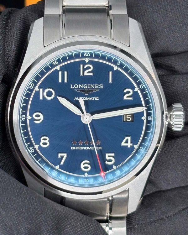 2026 Longines Spirit 40MM Blue Dial Steel Bracelet (L3.810.4.93.6)