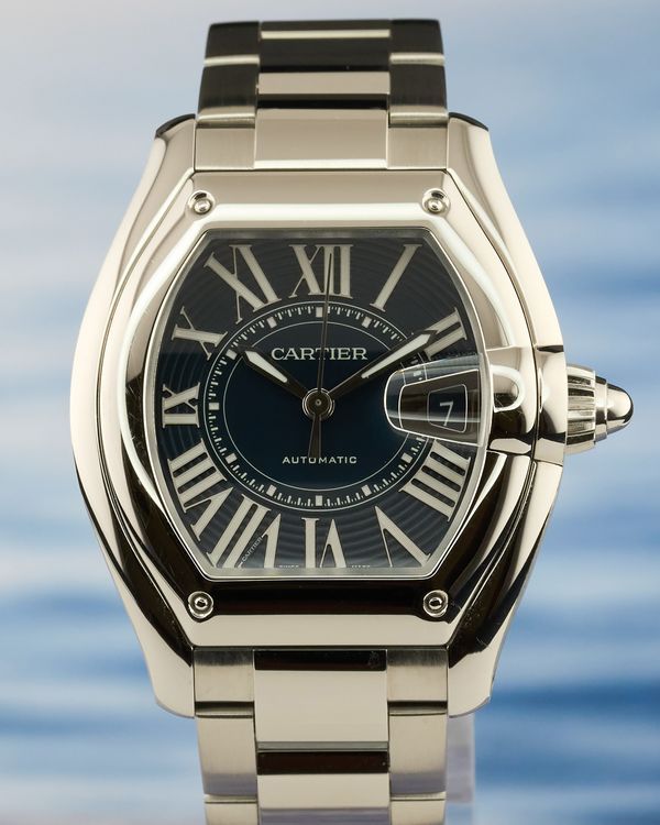 2026 Cartier Roadster 47.2MM Blue Dial Rubber Strap (WSRD0014)