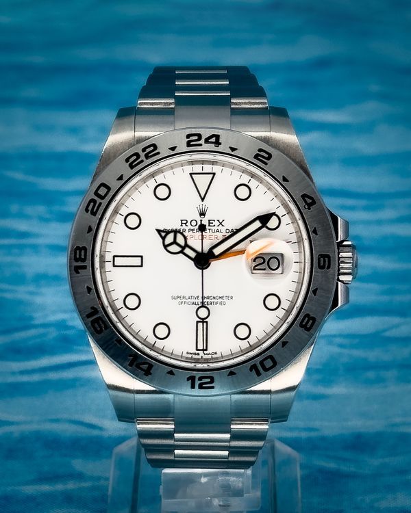 2019 Rolex Explorer II "Polar" 42MM White Dial Steel Bracelet (216570)