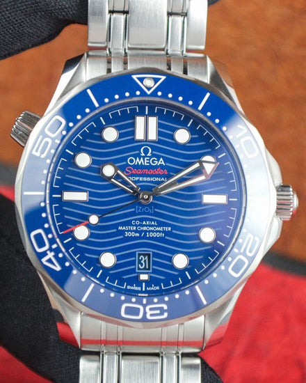 2026 Omega Seamaster Diver 300M 42MM Blue Dial Steel Bracelet (210.30.42.20.03.001)