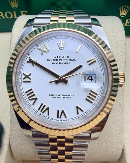 2026 Rolex Datejust 41MM White Dial Two-Tone Jubilee Bracelet (126333)
