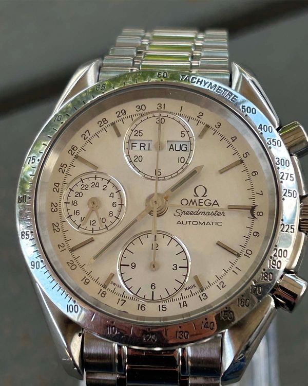 No Reserve - Omega Speedmaster Day-Date Triple Calendar 39MM White Dial Steel Bracelet (3521.30.00)