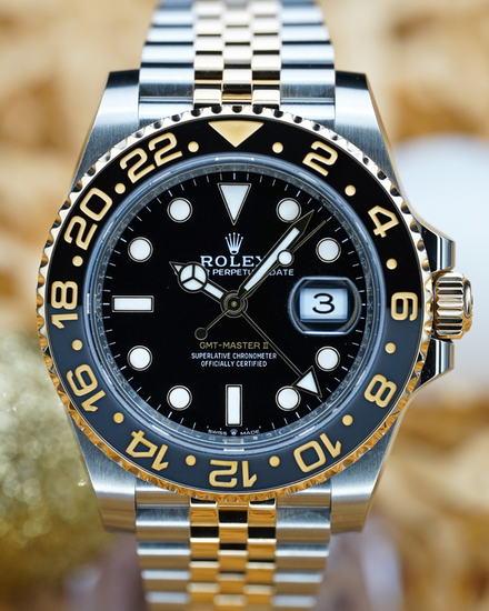 No Reserve - 2025 Rolex GMT-Master II "Bumblebee" 40MM Black Dial Two-Tone Jubilee Bracelet (126713GRNR)