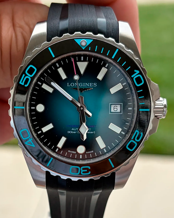 2026 Longines HydroConquest "Commonwealth Games" L.E. 42MM Turquoise Dial Rubber Strap (L3.788.4.09.9)