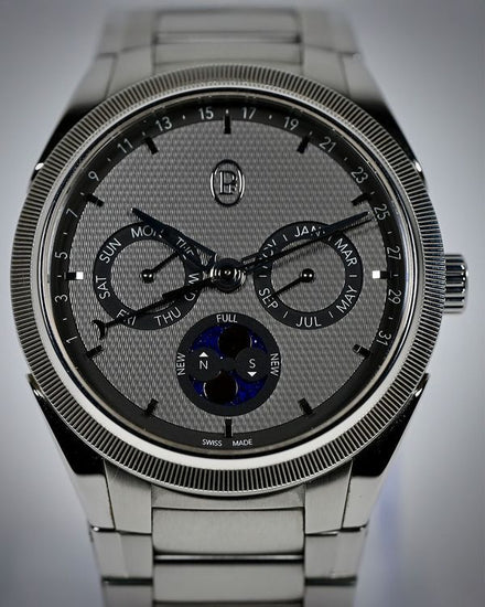 2022 Parmigiani Fleurier Tonda Gregorian Annual Callendar 42MM Grey Dial Steel Bracelet (PFC907-1020001-100182)