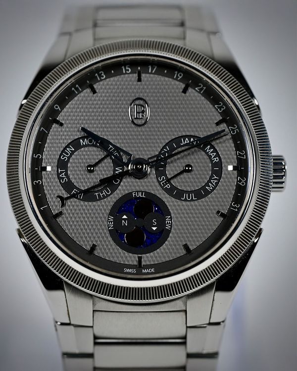 2022 Parmigiani Fleurier Tonda Gregorian Annual Callendar 42MM Grey Dial Steel Bracelet (PFC907-1020001-100182)