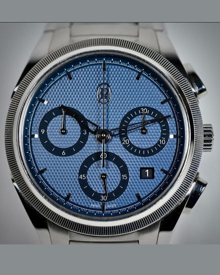 2022 Parmigiani Fleurier Tonda Chronograph 42MM Blue Dial Steel Bracelet (PFC915-1020001-100182)
