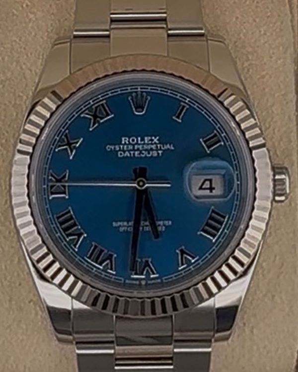 2022 Rolex Datejust 41MM Blue Dial Oyster Bracelet (126334)