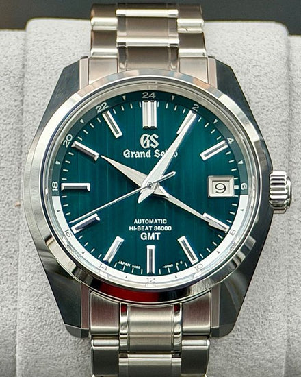 2020 Grand Seiko Heritage GMT "The Matrix" L.E. 40MM Green Dial Steel Bracelet (SBGJ241G)