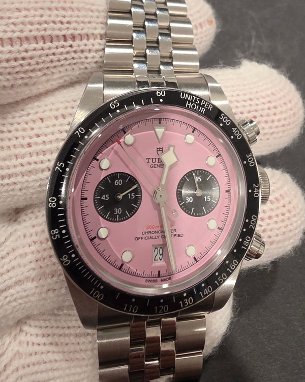 2023 Tudor Black Bay Chrono 41MM Pink Dial Steel Bracelet (79360N)
