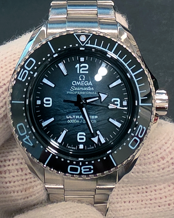 2024 Omega Seamaster Planet Ocean 6000M "Ultra Deep" 45.5MM Blue Dial Steel Bracelet (215.30.46.21.03.002)