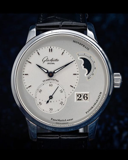 2024 Glashütte Original PanoMaticLunar 40MM Silver Dial Leather Strap (1-90-02-42-32-61)