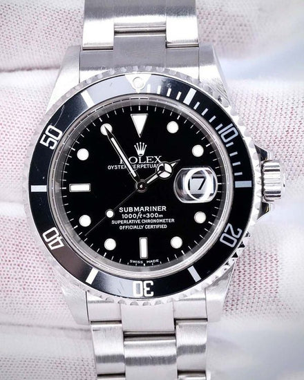 2004 Rolex Submariner Date 40MM Black Dial Oyster Bracelet (16610)