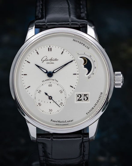 2024 Glashütte Original PanoMaticLunar 40MM Silver Dial Leather Strap (1-90-02-42-32-05)