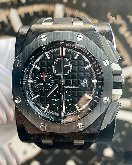 Audemars Piguet Royal Oak Offshore Chronograph 44MM Black Dial Rubber Strap (26400AU.OO.A002CA.01)