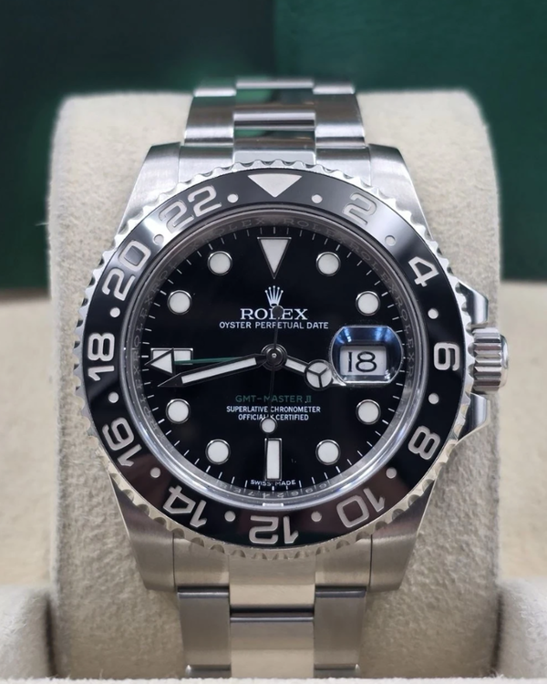 2009 Rolex GMT-Master II 40MM Black Dial Oyster Bracelet (116710LN)