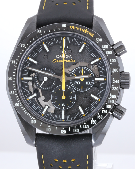 No Reserve - 2019 Omega Speedmaster Dark Side of the Moon "Apollo 8" 44.25MM Black Dial Leather Strap (311.92.44.30.01.001)