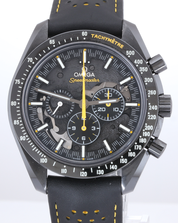 No Reserve - 2019 Omega Speedmaster Dark Side of the Moon "Apollo 8" 44.25MM Black Dial Leather Strap (311.92.44.30.01.001)