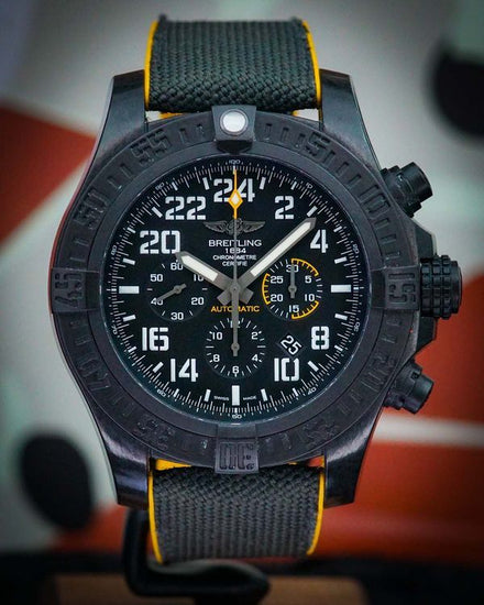 2021 Breitling Avenger Hurricane 50MM Black Dial Textile Strap (XB1210E4/BE89)