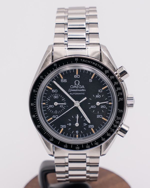 Omega Speedmaster Reduced 39MM Black Dial Steel Bracelet (175.0032)