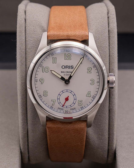 Oris Big Crown "Wings of Hope" L.E. 40MM White Dial Leather Strap (01 401 7781 4081-Set)