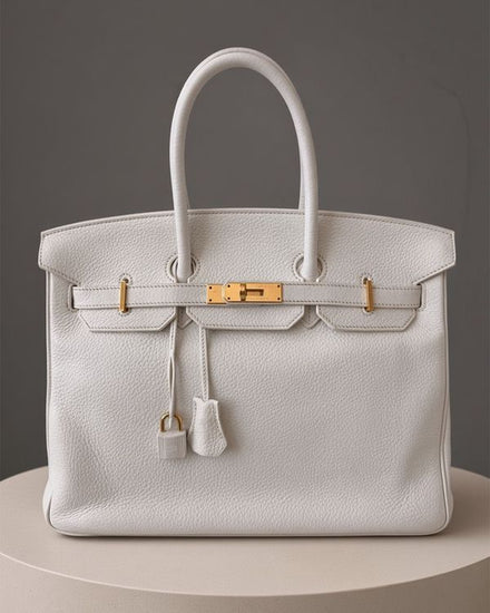 No Reserve - 2010 Hermès Birkin 35 Bag Blanc Togo Gold-Tone Hardware (Hermès Birkin)