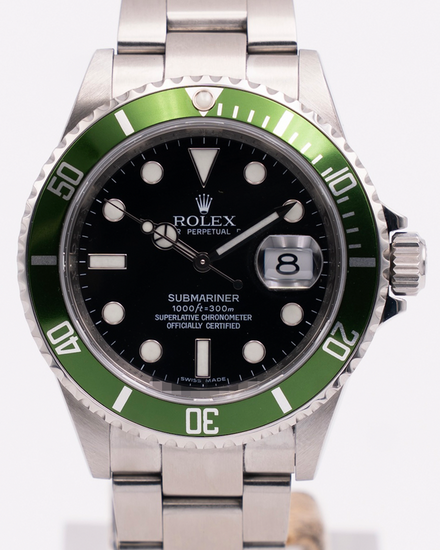2008 Rolex Submariner Date "Kermit" 40MM Black Dial Oyster Bracelet (16610LV)