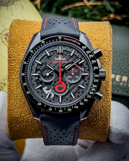 2020 Omega Speedmaster Dark Side of the Moon "Team Alinghi" 44.25MM Skeleton Dial Rubber Strap (311.92.44.30.01.002)
