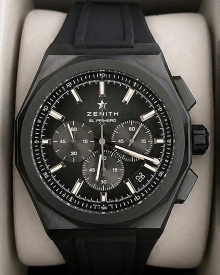 2026 Zenith Defy Skyline Chronograph 42MM Black Dial Rubber Strap (49.9500.3600/21.I001)