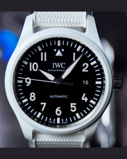 No Reserve - 2025 IWC Schaffhausen Pilot Top Gun "Lake Tahoe" 41MM Black Dial Rubber Strap (IW328104)
