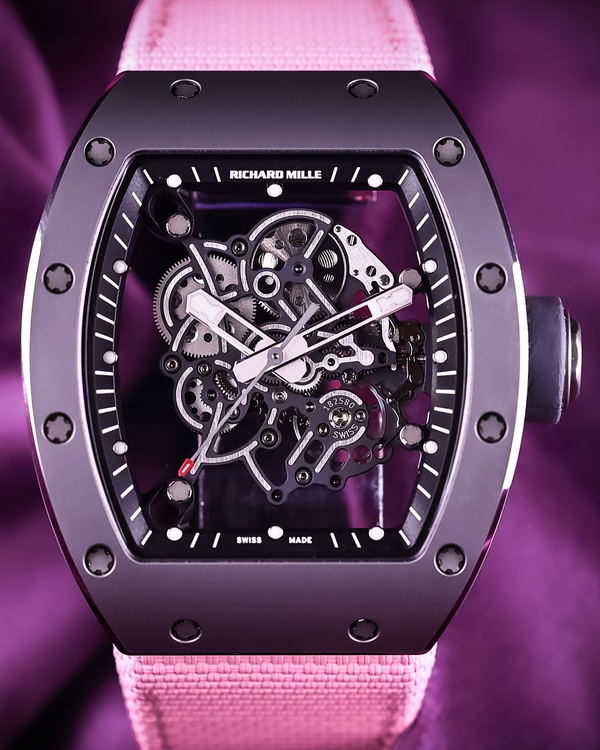Richard Mille RM 055 “All Grey” Ti-Tic Boutique Version 1 of 50 42MM Skeleton Dial Rubber Strap (RM 055 Ti-Tic)