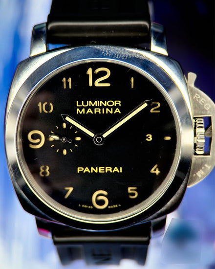 No Reserve - 2016 Panerai Luminor Marina 1950 3 Days 44MM Black Dial Rubber Strap (PAM00359)