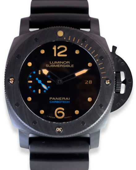 2018 Panerai Submersible 1950 3 Days Automatic 47MM Black Dial Rubber Strap (PAM00616)