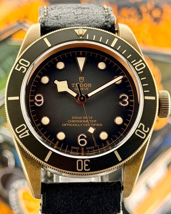 No Reserve - 2019 Tudor Black Bay Bronze 43MM Grey Dial Leather Strap (79250BA)
