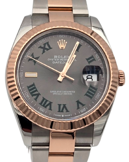2022 Rolex Datejust "Wimbledon" 41MM Slate Dial Two-Tone Oyster Bracelet (126331)