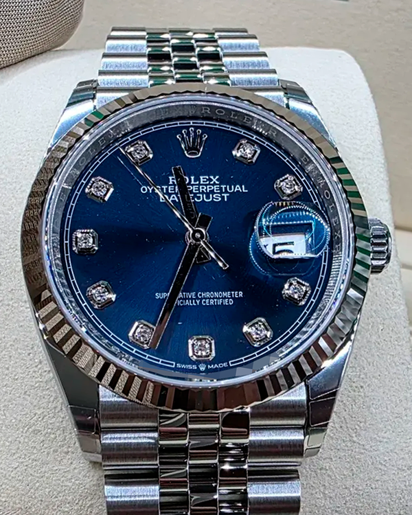 2026 Rolex Datejust 36MM Blue Dial Jubilee Bracelet (126234)