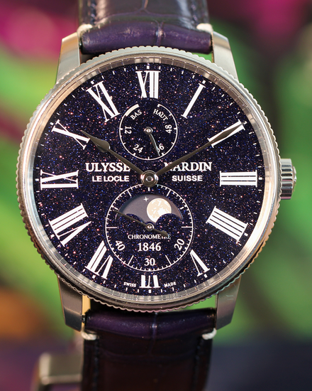 2025 Ulysse Nardin Marine Torpilleur Moonphase Aventurine L.E. 42MM Aventurine Dial Leather Strap (1193-310LE-3A-AVE/1A)