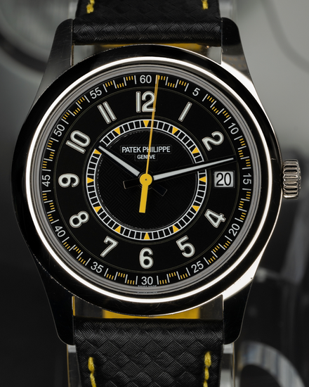 2026 Patek Philippe Calatrava 40MM Black Dial Leather Strap (6007G-001)