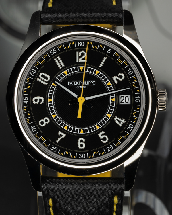 2026 Patek Philippe Calatrava 40MM Black Dial Leather Strap (6007G-001)