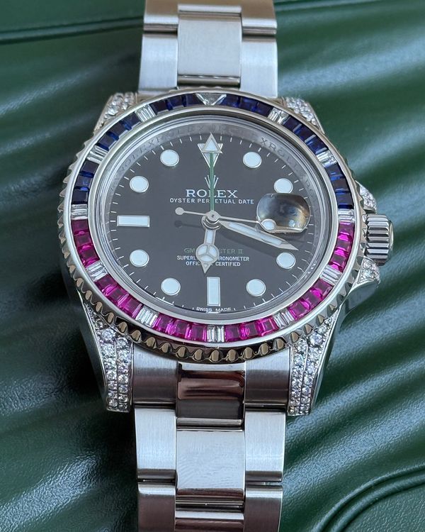 Rolex GMT-Master II 40MM Aftermarket Black Dial Oyster Bracelet (116710LN)