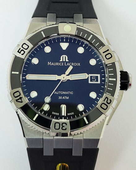 Maurice Lacroix Aikon Automatic 38MM Black Dial Rubber Strap (AI6057-SSL20-330-2)