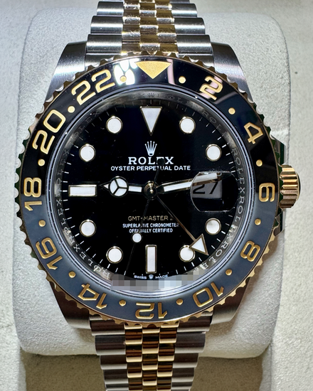 2026 Rolex GMT-Master II "Zombie" 40MM Black Dial Two-Tone Jubilee Bracelet (126713GRNR)