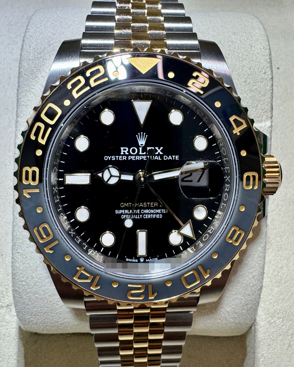 2026 Rolex GMT-Master II "Bumblebee" 40MM Black Dial Two-Tone Jubilee Bracelet (126713GRNR)