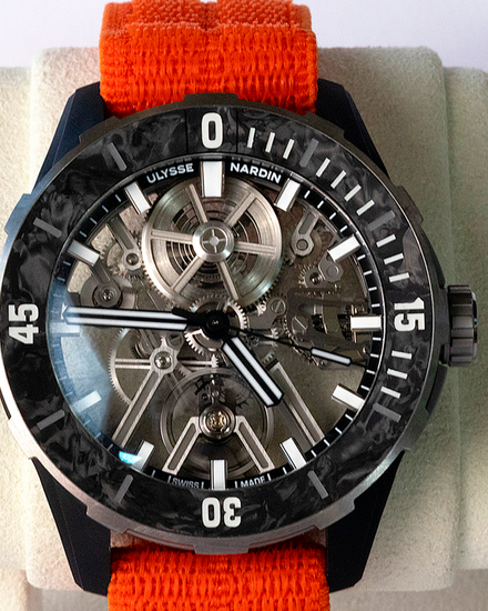 2025 Ulysse Nardin Diver Air 44MM Skeleton Dial Textile Strap (3743-170-2A)